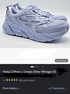 NIB Hoka Clifton L Ether/Mirage